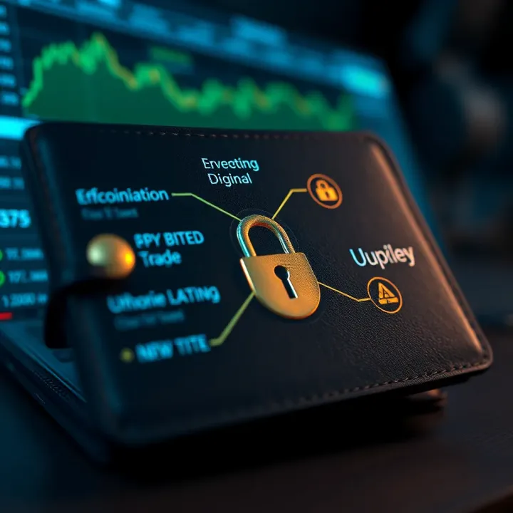 Secure digital wallet interface highlighting encryption and user security features