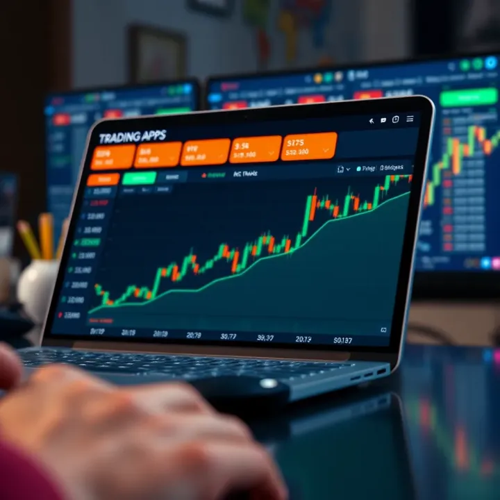 Graph showing comparison of top trading app features and usability