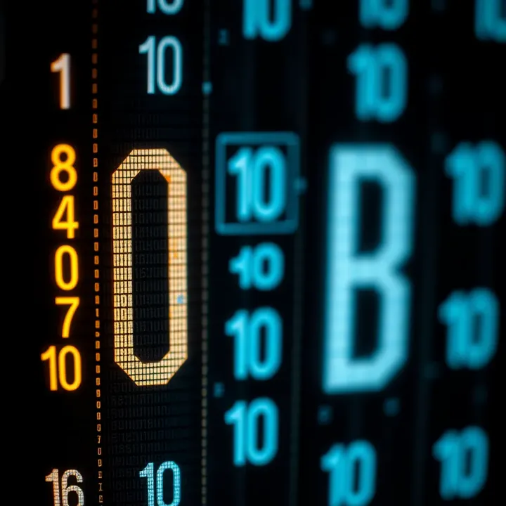 Visual representation of binary and hexadecimal number systems