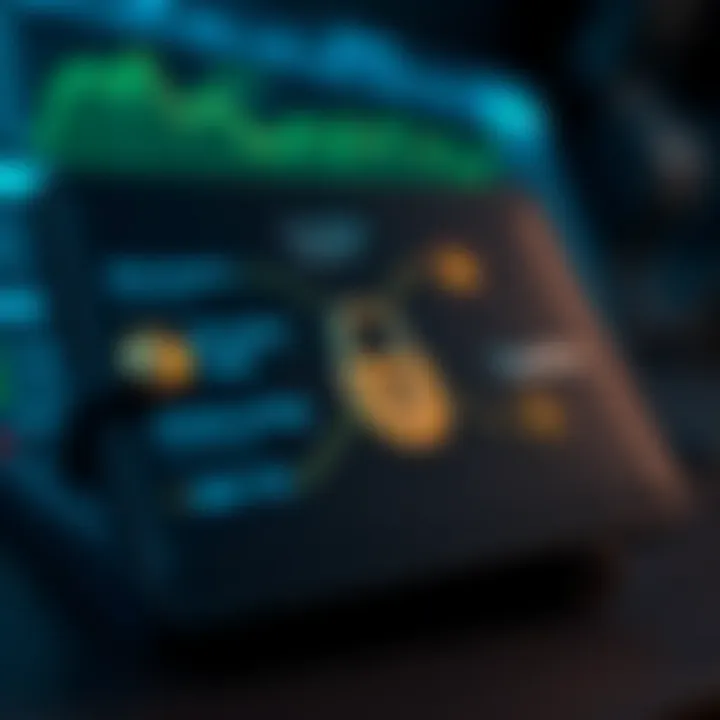 Secure digital wallet interface highlighting encryption and user security features