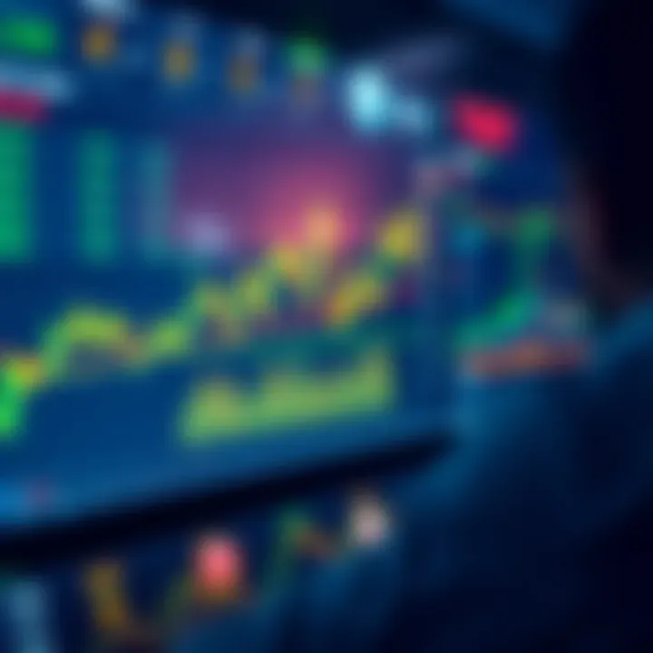 Dashboard showcasing various cryptocurrency prices and trading charts