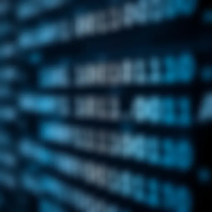 Binary Representation of Text in Computing Illustration of binary values representing text data in computing