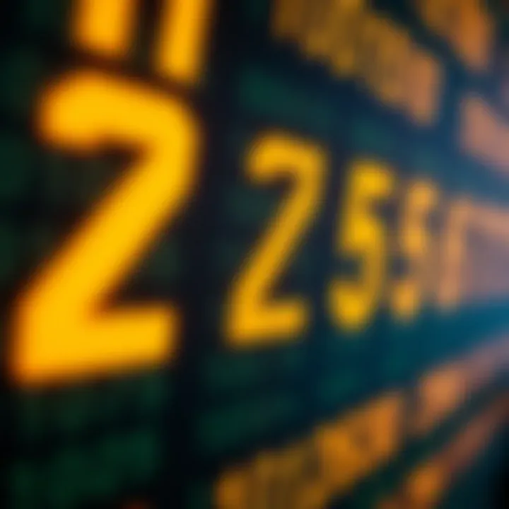 Maximum Value in Eight-Bit Binary Format Visual representation of binary digits highlighting the maximum value in eight-bit format