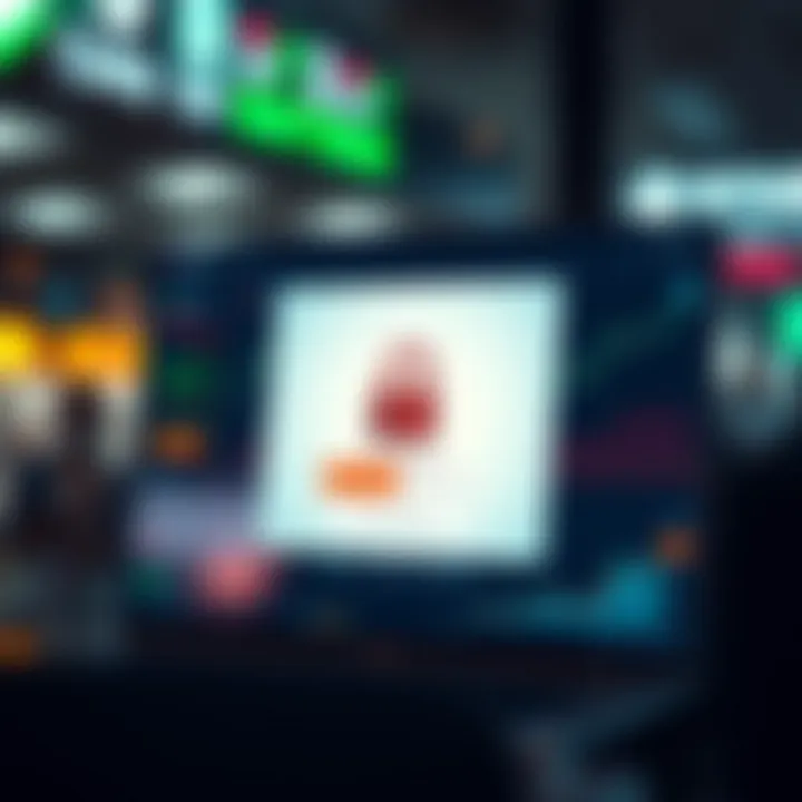 Secure login screen highlighting security features like two-factor authentication on a trading platform