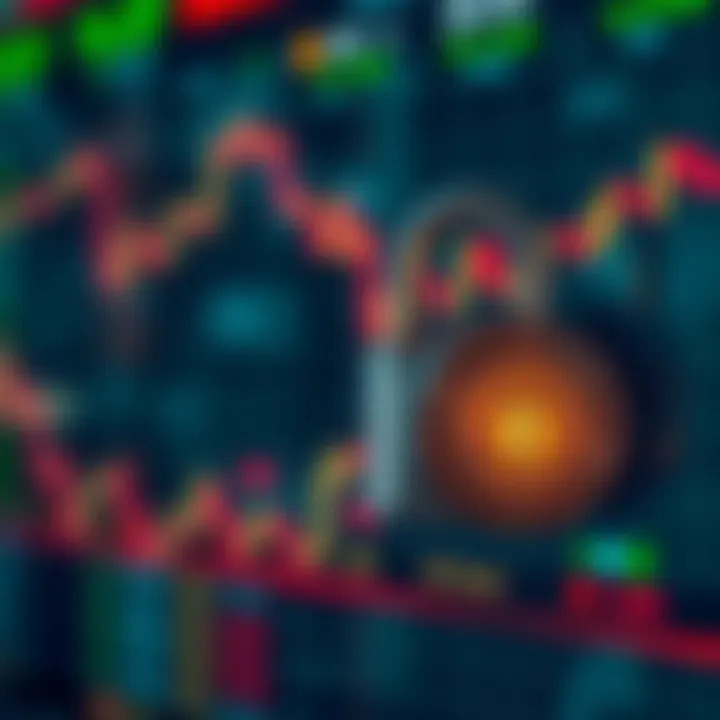 Secure digital padlock symbolizing protection of user data on stock trading platforms