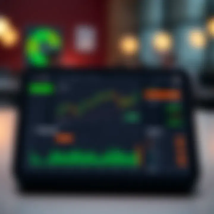 User interface showcasing features of a beginner-friendly trading application tailored for the Pakistan market