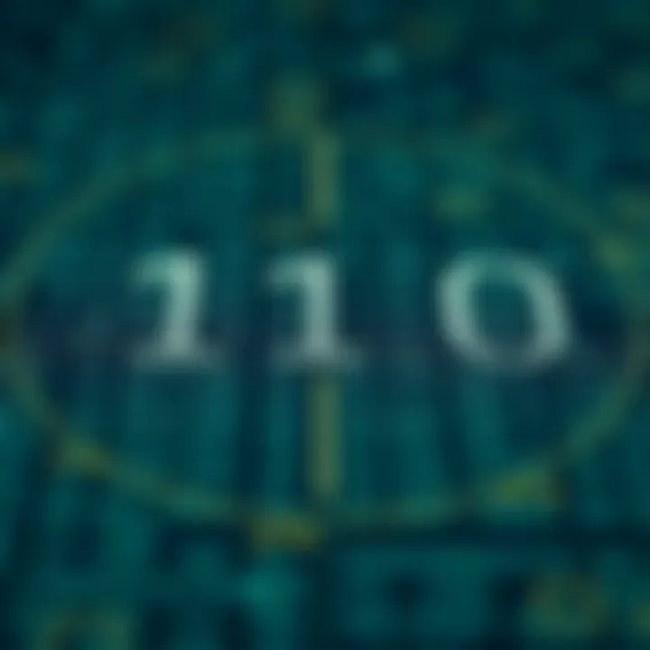 Visualizing Binary Representation of a Large Numerical Value Diagram illustrating the binary representation of a large numerical value in a digital format