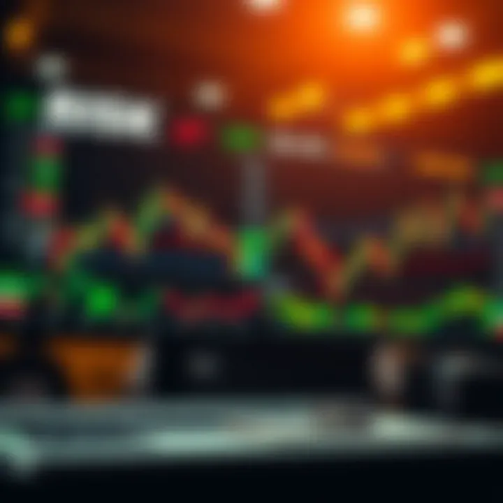 Risk management strategy concept with forex trading statistics and protective measures