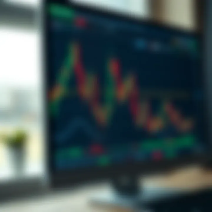 Illustration of multiple forex chart patterns like head and shoulders, double top, and triangles on a trading screen