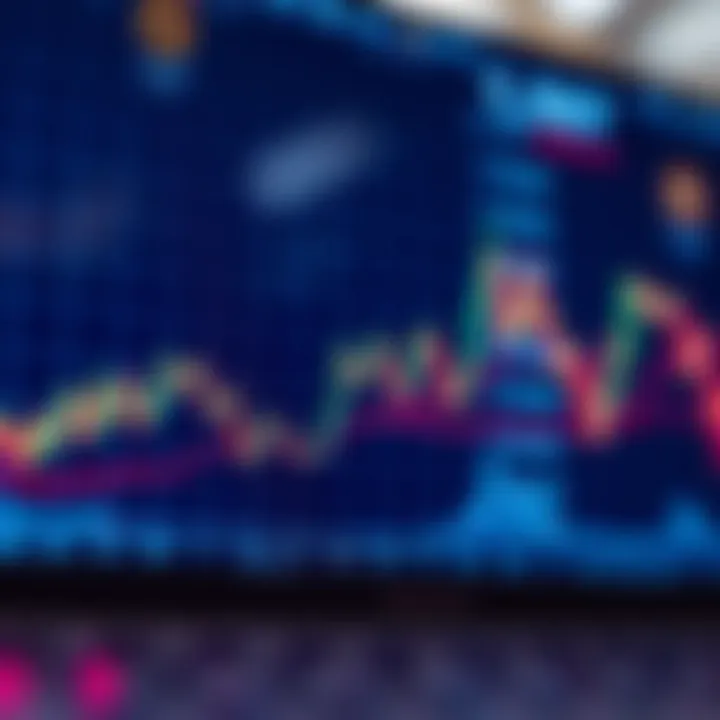 Forex Market Currency Pairs and Trend Analysis Illustration of forex trading chart with currency pairs and upward trend lines