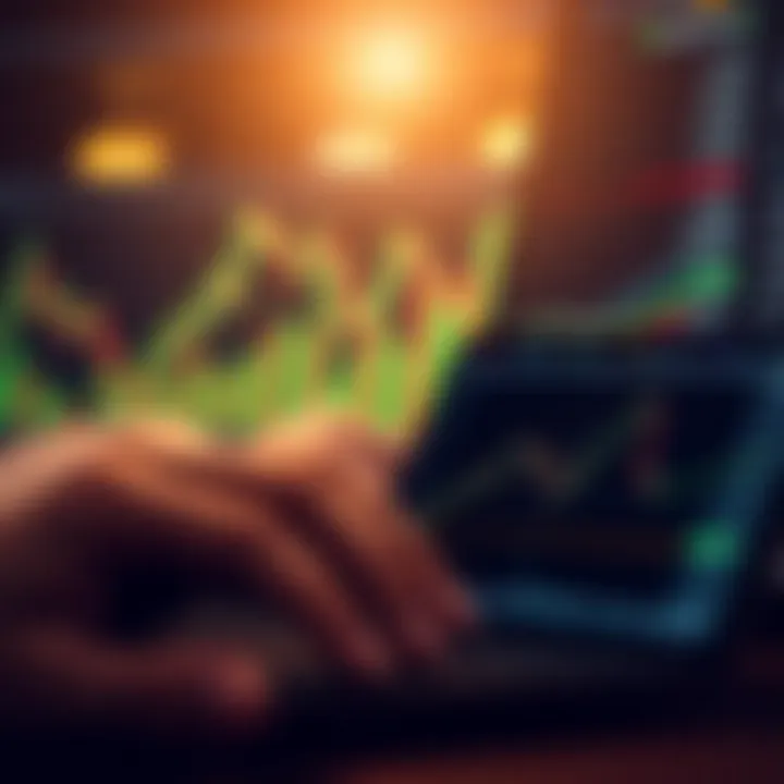 Visual comparison of forex trading charts alongside Islamic legal texts
