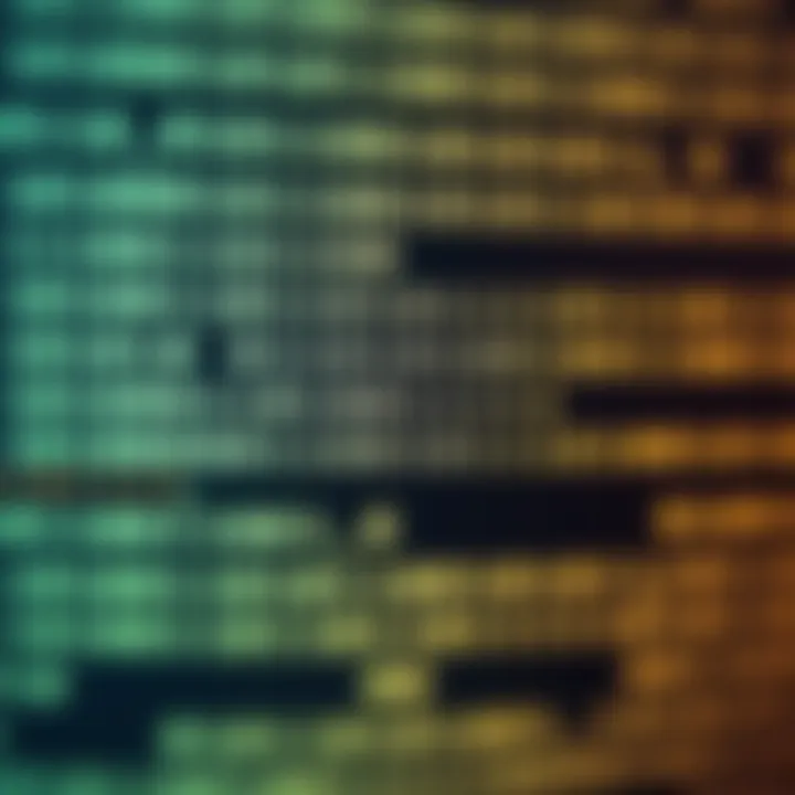 Visual representation of binary code encoding text and instructions in computer systems