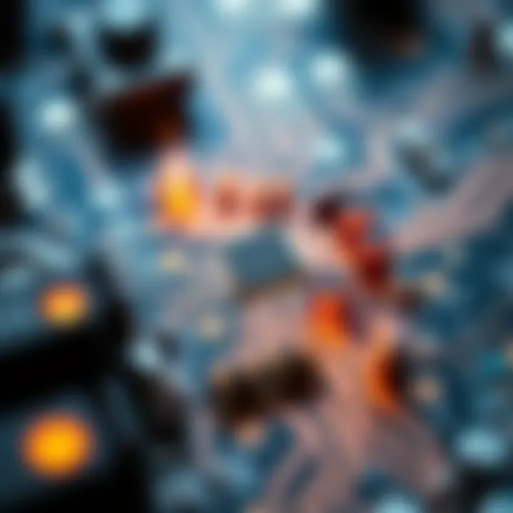 Circuit schematic illustrating the internal design and operation of a binary counter