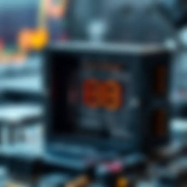 Diagram illustrating the internal structure and operation of a binary counter circuit