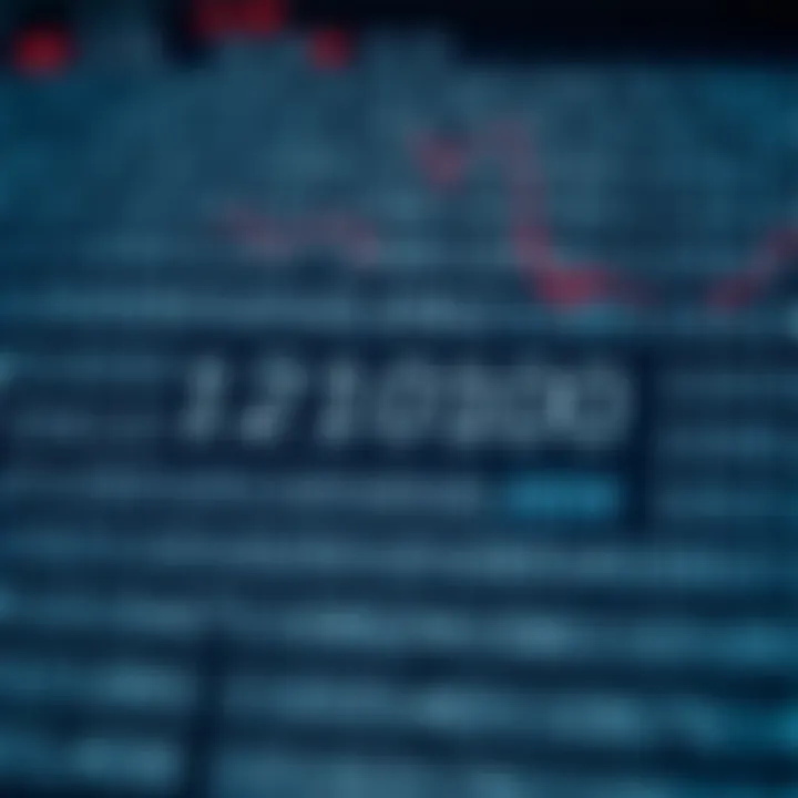 Diagram illustrating binary digits arranged to represent digital information