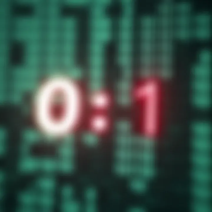 Binary Digits Forming the Foundation of Digital Data Diagram illustrating the binary digits zero and one forming the foundation of computer data representation