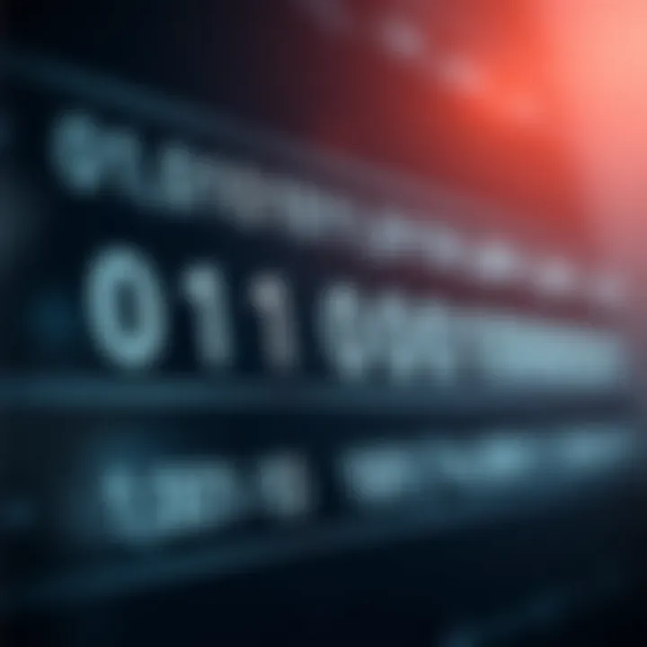 Diagram illustrating the concept of binary digits and their positional values