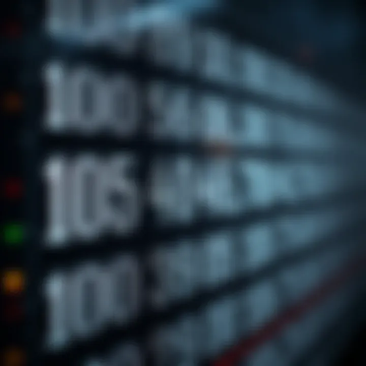 Visual representation showing conversion between binary and decimal numbers