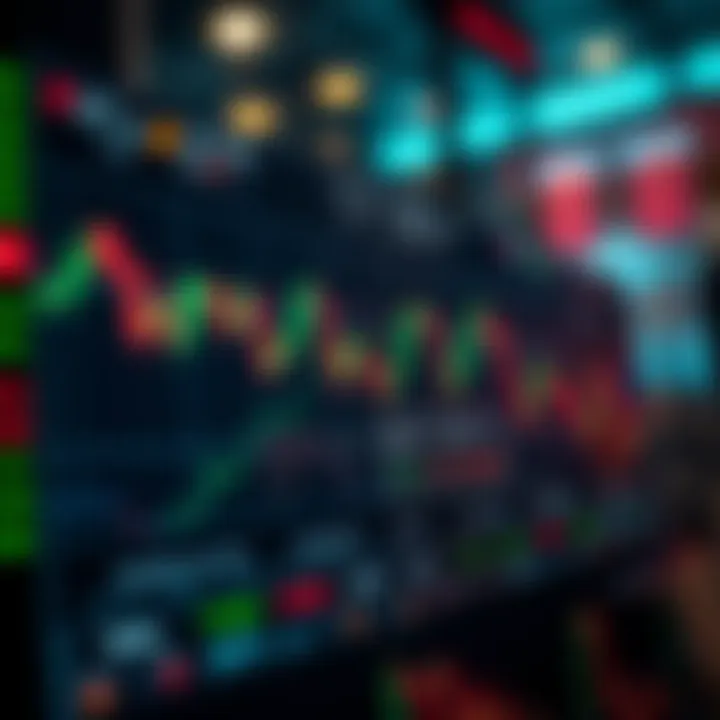 Diagram illustrating binary options trading with call and put options on a digital trading platform