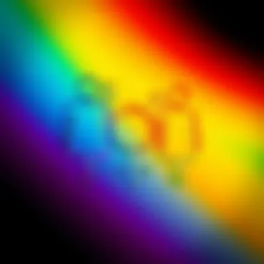 Symbols Reflecting Gender Diversity and Non-Binary Identity Colorful gender symbols intertwined with a rainbow background representing diverse identities beyond the binary