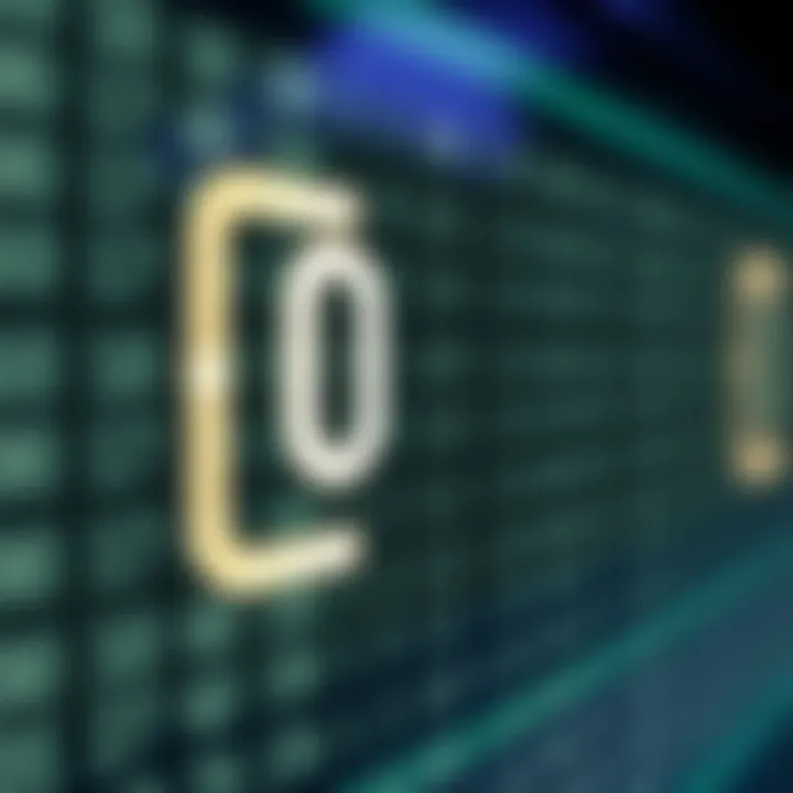 Diagram illustrating binary number system with digits zero and one connected by lines