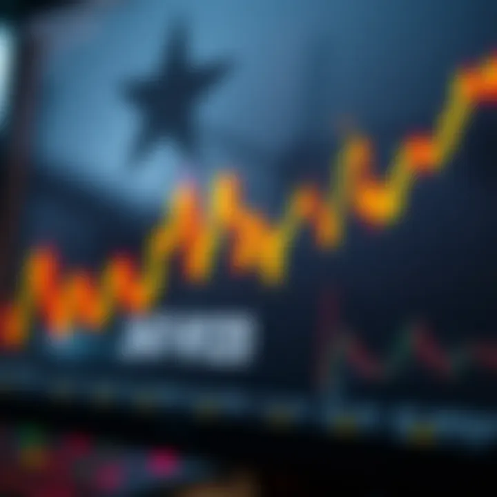 Illustration of a bullish hammer candlestick pattern indicating a potential upward market reversal