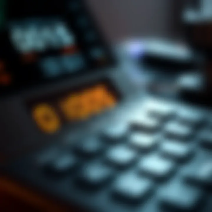 User interface of a digital binary calculator displaying binary conversion