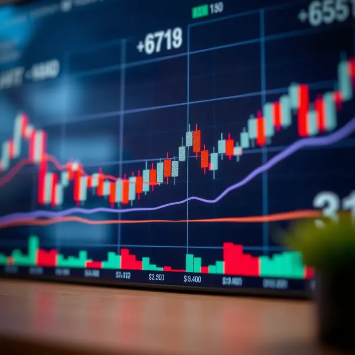 Utilizing Complex Candlestick Formations for Market Analysis Trading graph illustrating the practical use of complex candlestick formations in market decision-making