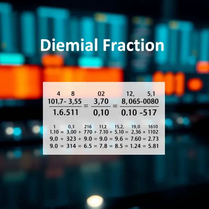 Diagram illustrating the conversion of decimal fraction to binary with positional values and fractional bits
