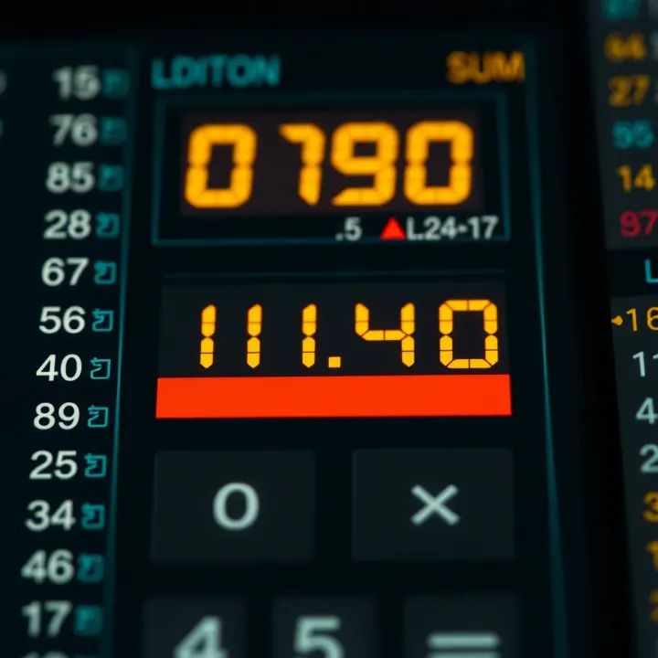 User Interface of a Binary Addition Calculator Demonstrating Input and Result Interface of a digital binary addition calculator displaying binary input and sum output
