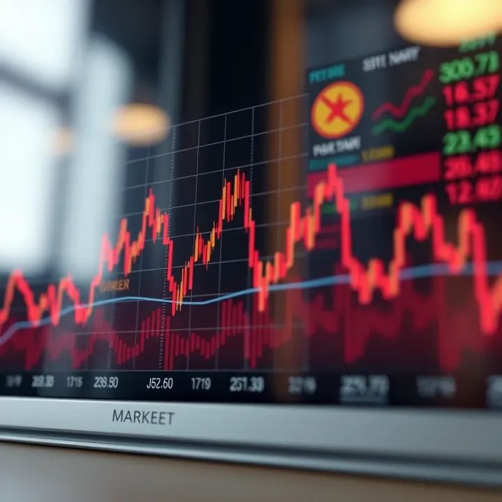 Graph showcasing currency pairs fluctuation in forex market specific to Pakistan