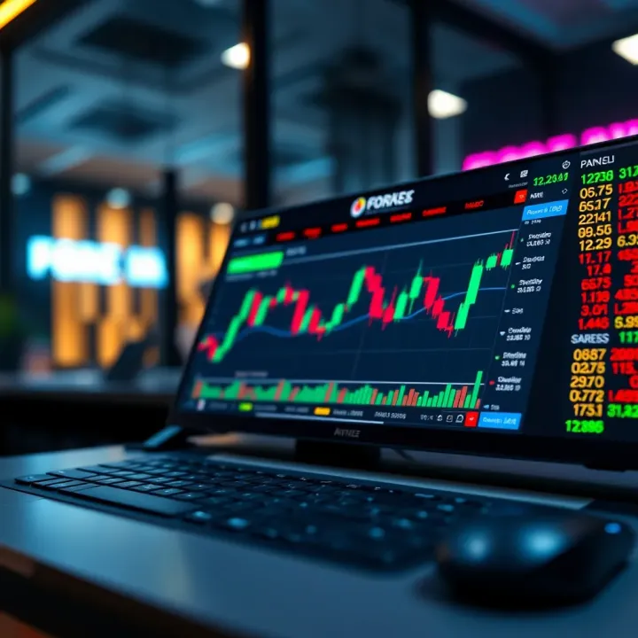 Illustration of a secure digital trading platform interface