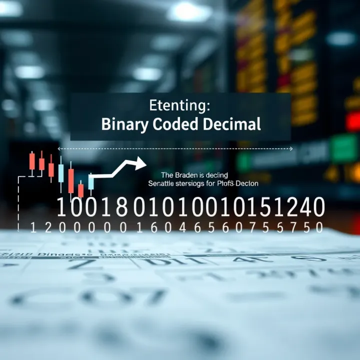 Diagram illustrating binary coded decimal representation for decimal digits