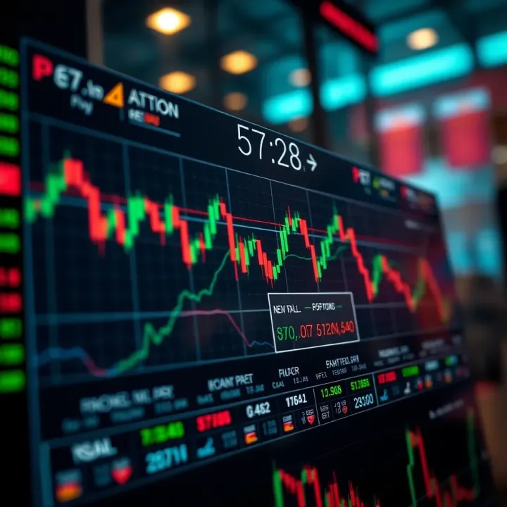 Diagram illustrating binary options trading with call and put options on a digital trading platform