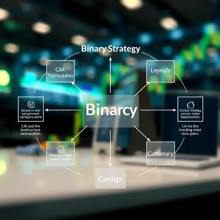 Diagram illustrating the key components and flow of a binary strategy in business and finance