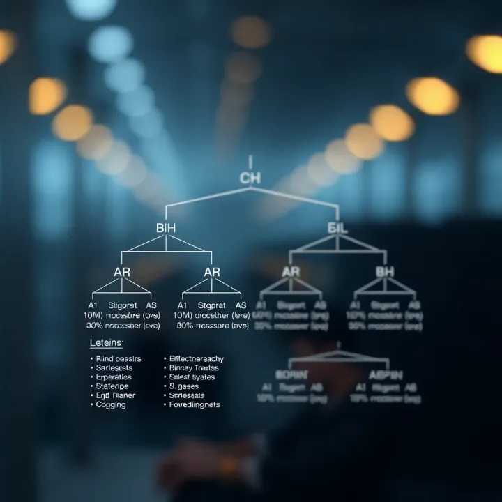 Diagram illustrating a binary tree structure showing its hierarchical nodes and levels