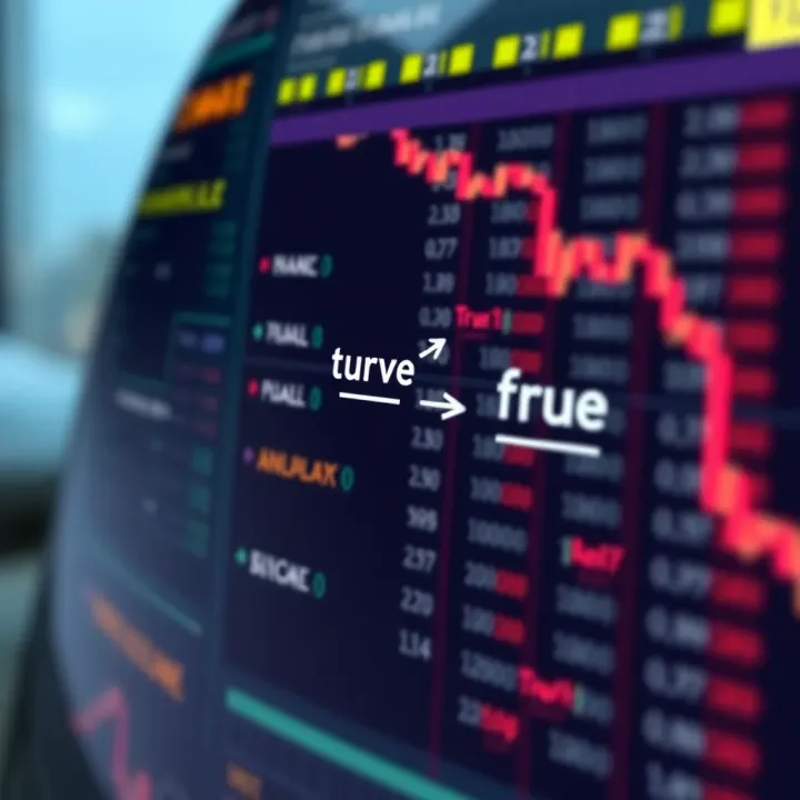 Diagram showing the binary variable as either true or false in a data set