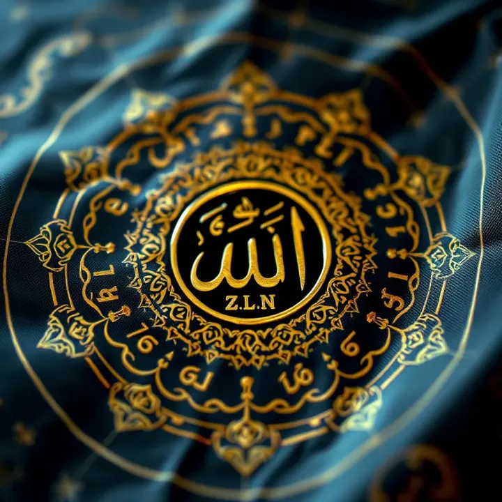 Islamic calligraphy surrounding forex trading symbols representing ethical finance