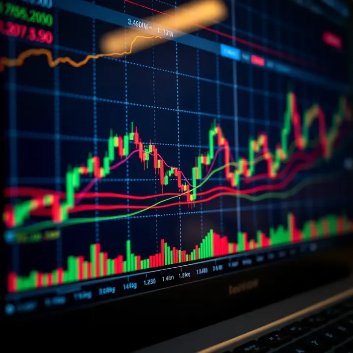 Forex Currency Pair Trends and Indicators Chart displaying various forex currency pairs with trend lines and indicators