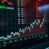Graph showing trends and fluctuations in PTC share price over time