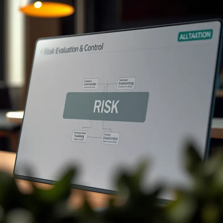 Diagram showcasing tools and techniques used for evaluating and controlling risks in business settings